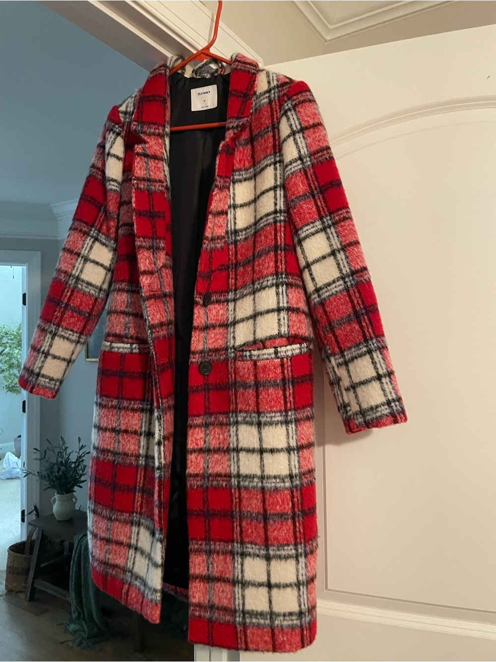 NWT old navy plaid coat